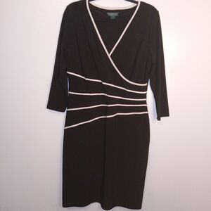 Black and White Wrap Dress